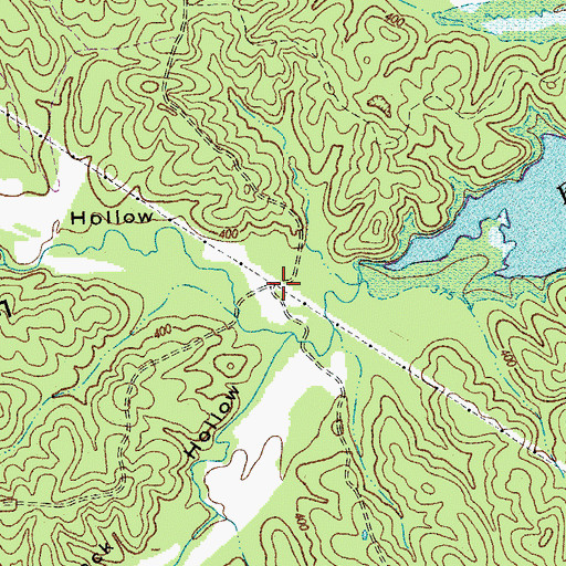 Topographic Map of Curry Hollow, KY