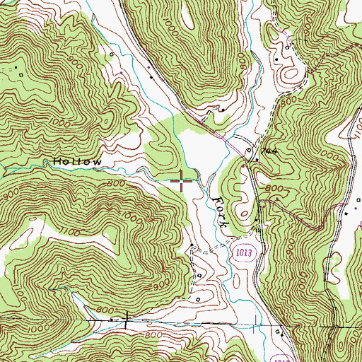 Topographic Map of Dugan Hollow, KY