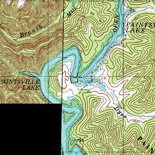 Topographic Map of Dyer Branch, KY