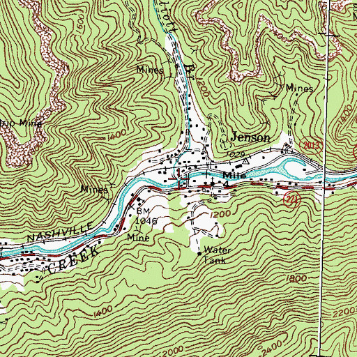 Topographic Map of Elliott Branch, KY