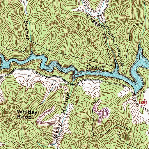 Topographic Map of Gray Hollow, KY