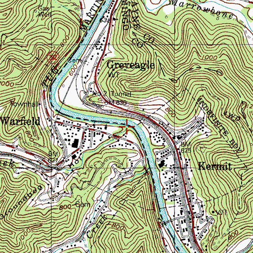 Topographic Map of Groundhog Hollow, KY