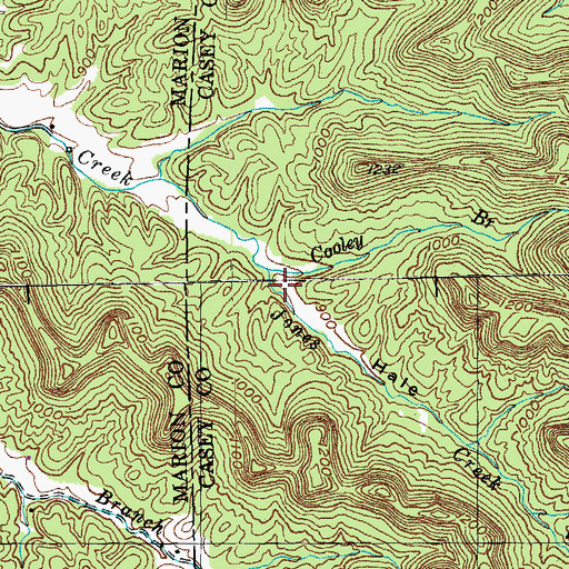 Topographic Map of Hale Hollow, KY