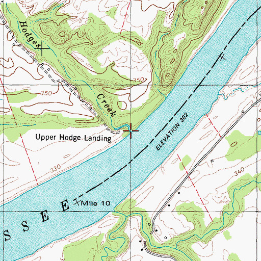 Topographic Map of Hodges Creek, KY
