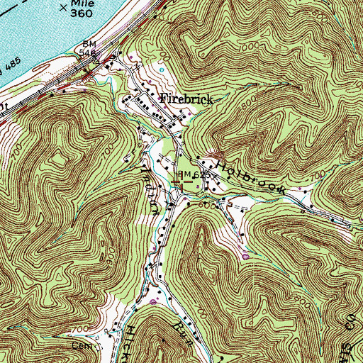 Topographic Map of Holbrook Hollow, KY