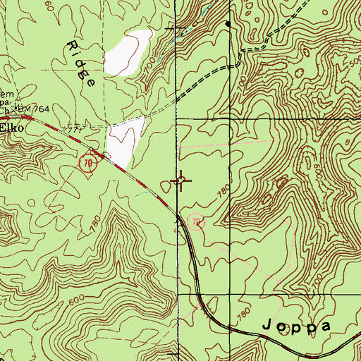 Topographic Map of Joppa Ridge, KY