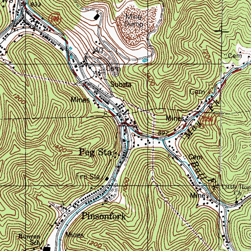 Topographic Map of May Fork, KY