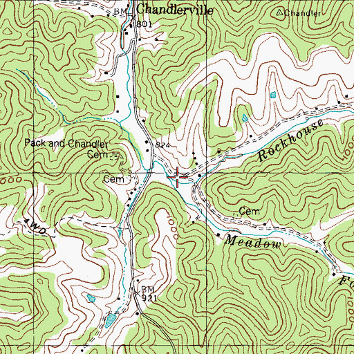 Topographic Map of Meadow Fork, KY