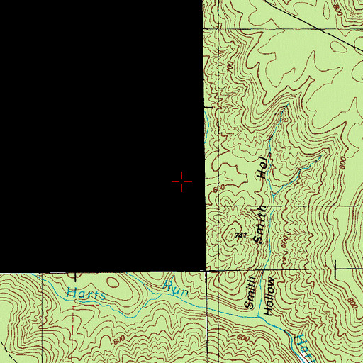 Topographic Map of Mill Hollow, KY