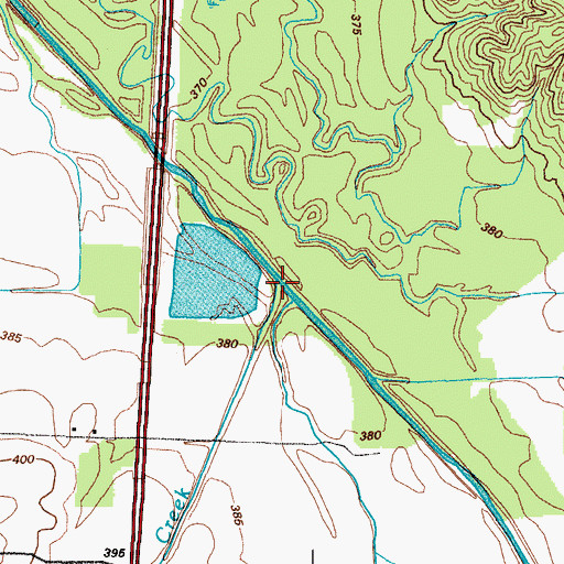 Topographic Map of Morris Creek, KY