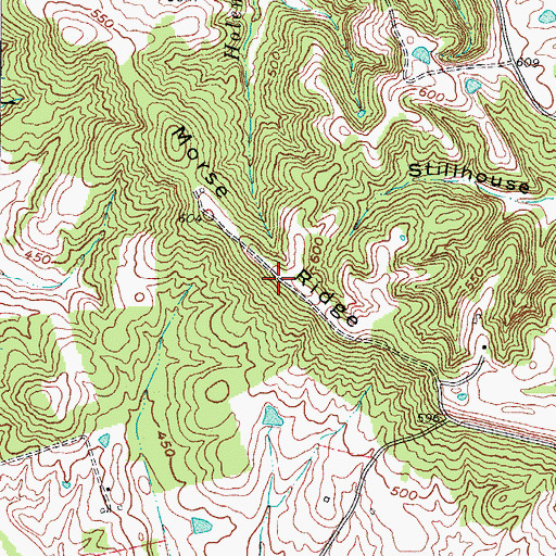 Topographic Map of Morse Ridge, KY