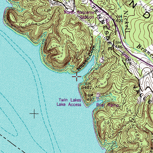 Topographic Map of Nickell Cove, KY