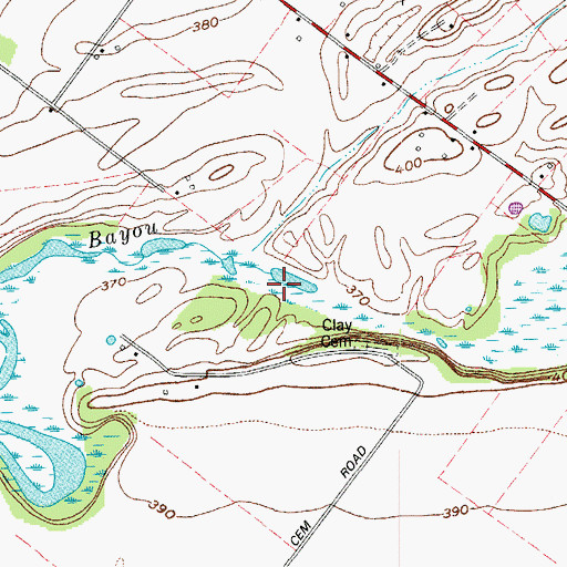 Topographic Map of Pond Bayou, KY