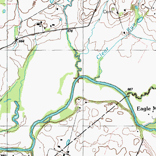 Topographic Map of Pup Run, KY