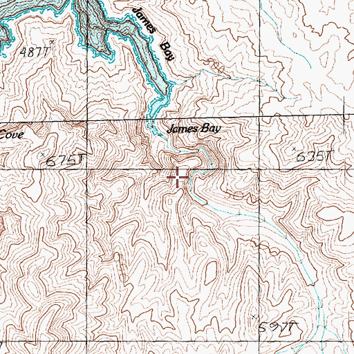 Topographic Map of Gilbert Canyon, AZ