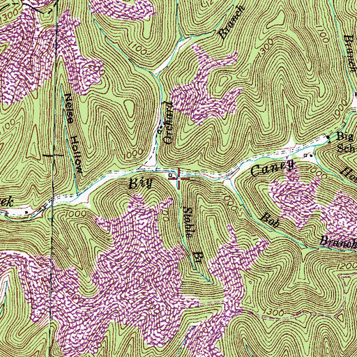 Topographic Map of Stable Branch, KY