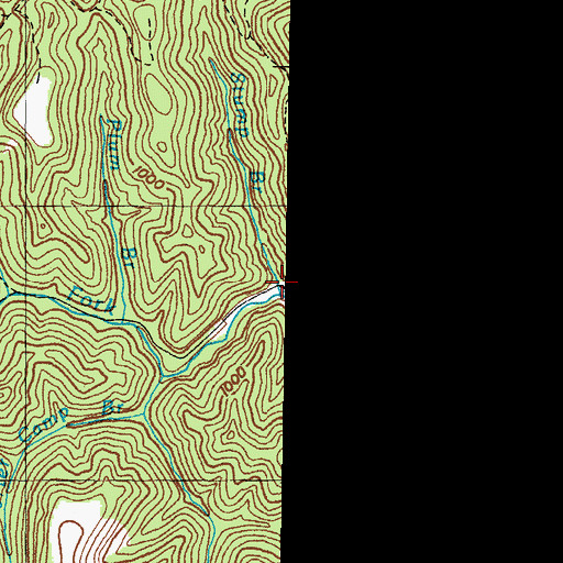 Topographic Map of Stump Branch, KY
