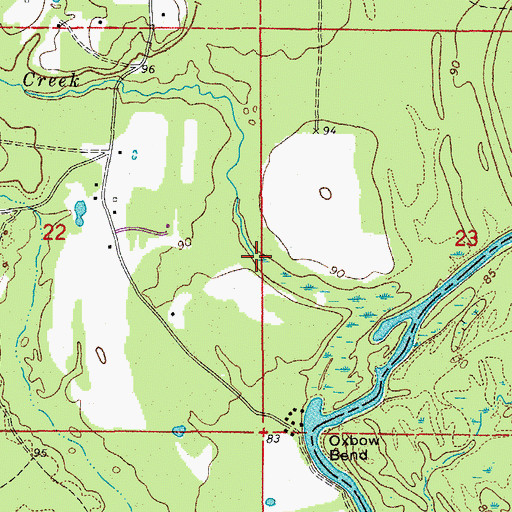 Topographic Map of Improvement Creek, AR