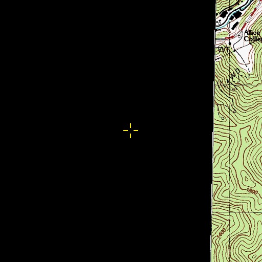 Topographic Map of Trace Fork, KY