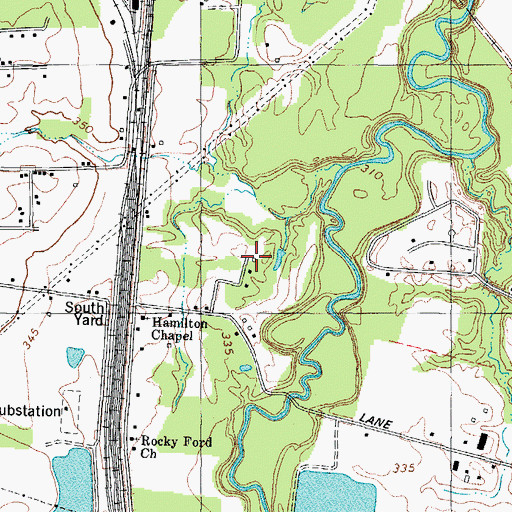 Topographic Map of Union Station School (historical), KY