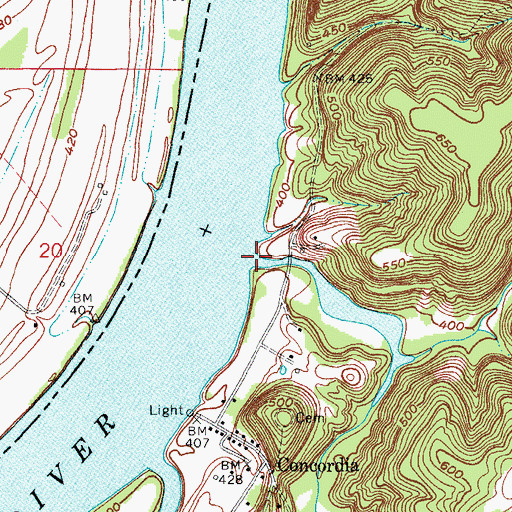 Topographic Map of Watson Run, KY