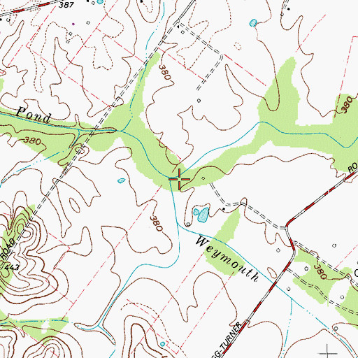 Topographic Map of Weymouth Branch, KY