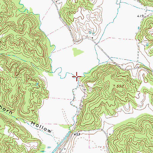 Topographic Map of Wild Branch, KY