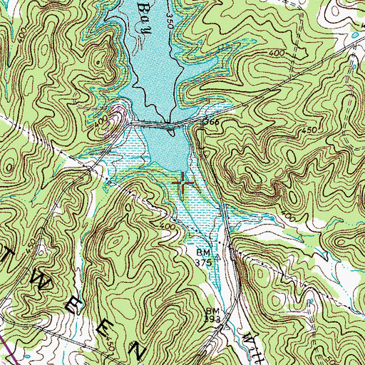 Topographic Map of Willow Creek, KY