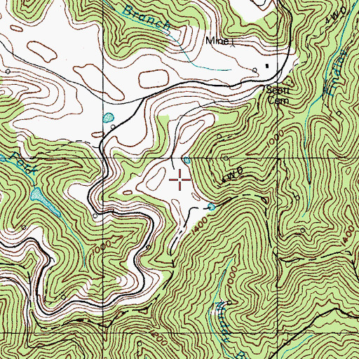Topographic Map of Spring Knob (historical), KY