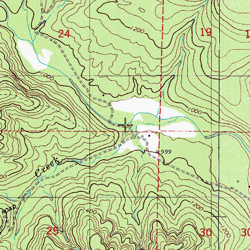 Topographic Map of Liddy Creek, AR