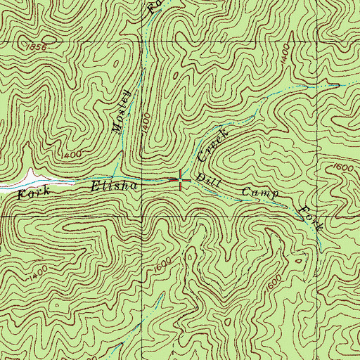 Topographic Map of Dill Camp Fork, KY