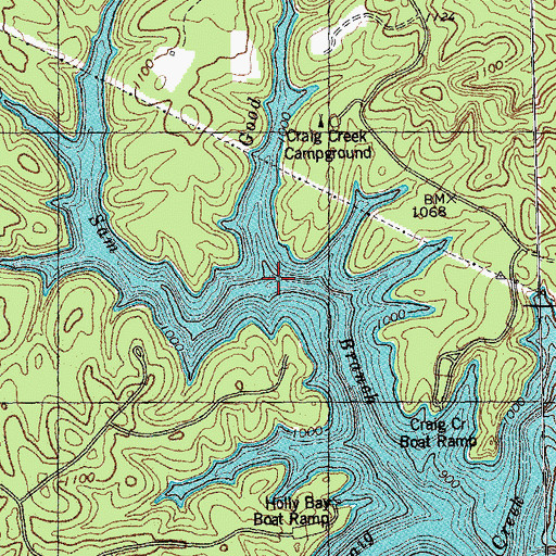 Topographic Map of Good Branch, KY