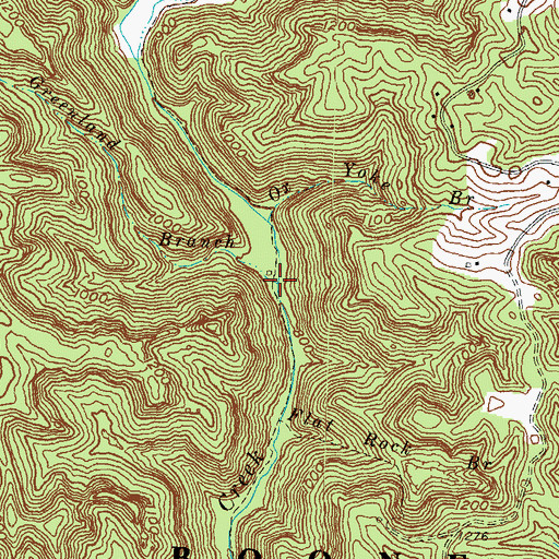 Topographic Map of Greenland Branch, KY