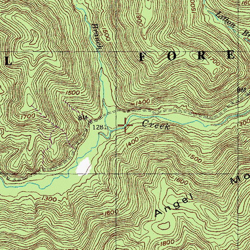 Topographic Map of John Anderson Branch, KY