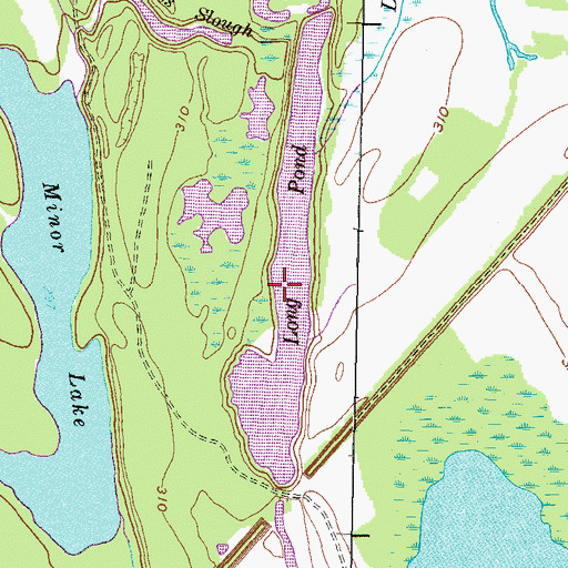 Topographic Map of Long Pond, KY