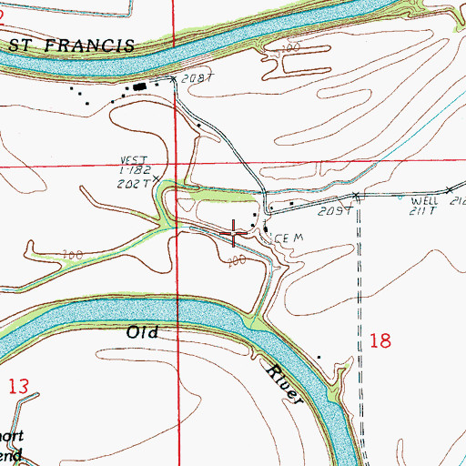 Topographic Map of Locust Grove Church, AR