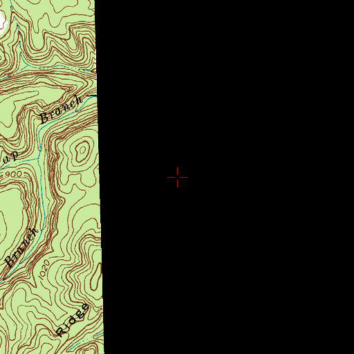 Topographic Map of Rock Ridge, KY