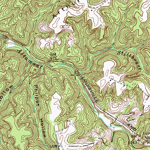 Topographic Map of Stillhouse Branch, KY