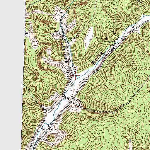 Topographic Map of Tattlers Hollow, KY