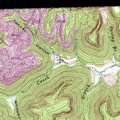 Topographic Map of Tunnel Hollow, KY