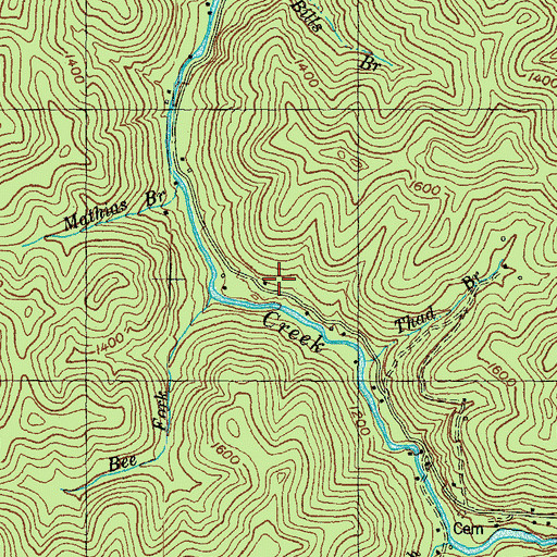 Topographic Map of Wolf Creek School, KY