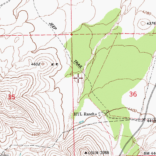 Topographic Map of Goodwin Canyon, AZ