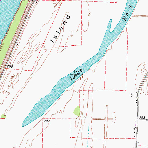 Topographic Map of Lake Number 9, KY