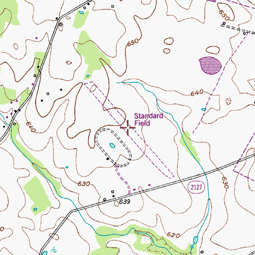 Topographic Map of Standard Field, KY