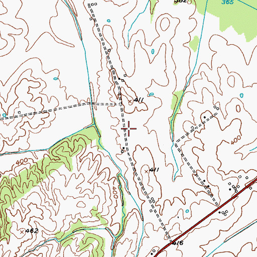 Topographic Map of Providence-Webster County Airport, KY