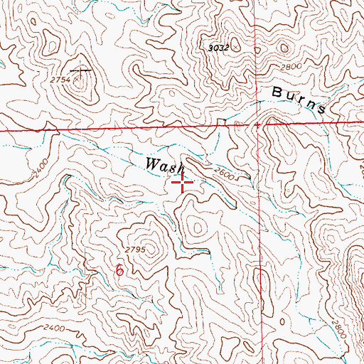 Topographic Map of Granite Canyon, AZ