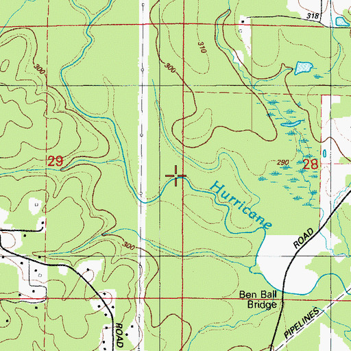 Topographic Map of Muddy Branch, AR