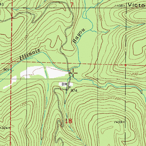 Topographic Map of Napier Hollow, AR