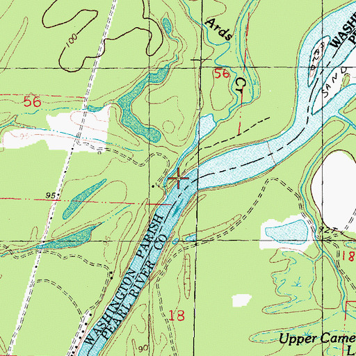 Topographic Map of Ards Creek, LA