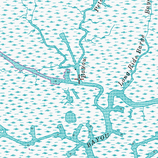 Topographic Map of Bayou Pete, LA